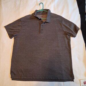 Falls Creek polo men's 2XL XXL short sleeve shirt gray (25)